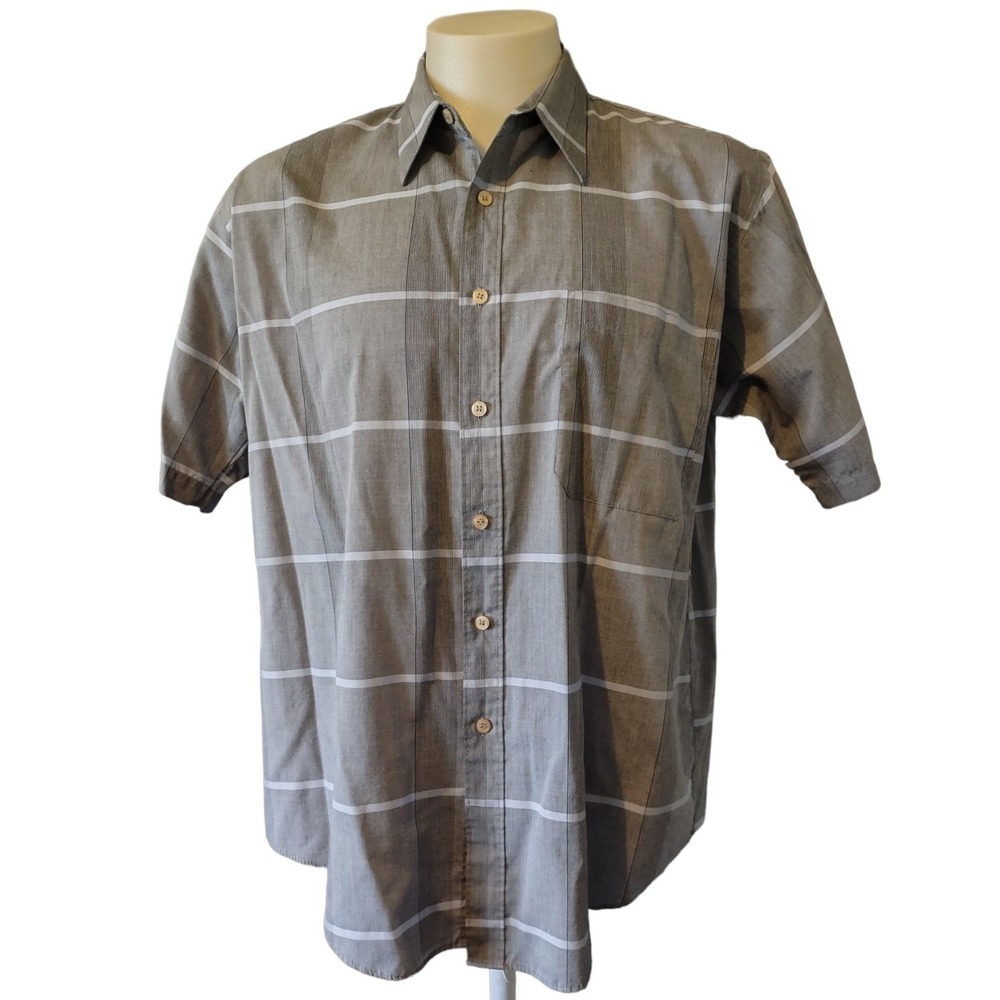 UnTied Button Down Shirt Men's XLarge Stripe Retro Norm‎ Core Casual Top